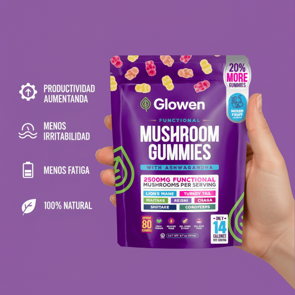 Glowen | Gomitas veganas para aumentar la claridad mental y el enfoque