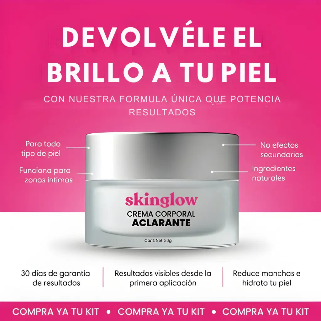 SkinGlow™ | Crema Corporal Aclarante
